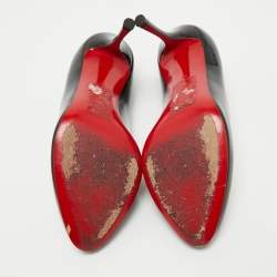 مملوكة مسبقًا Christian Louboutin Black Patent Leather Dolly Pumps Size 37