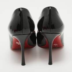 مملوكة مسبقًا Christian Louboutin Black Patent Leather Dolly Pumps Size 37