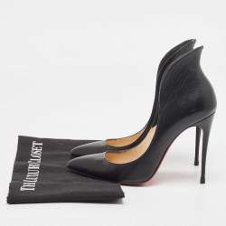Pre Owned Christian Louboutin Black Leather Mea Culpa Pumps Size 36