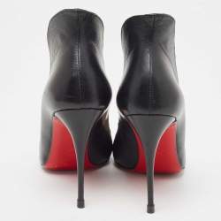 Pre Owned Christian Louboutin Black Leather Mea Culpa Pumps Size 36