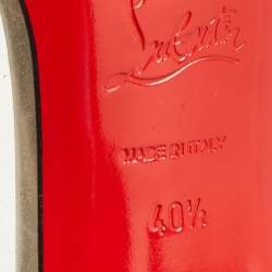 مملوكة مسبقًا Christian Louboutin Metallic Glitter and PVC New Debout Pointed Toe Pumps Size 40.5