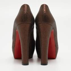Christian Louboutin Metallic Glitter Bambou Pumps Size 37