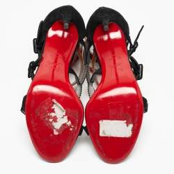 Christian Louboutin Black Suede Raynibo Sandals Size 40