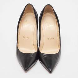 Pre Owned Christian Louboutin Black Patent Pigalle Pumps Size 36