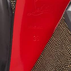 Christian Louboutin Black Leather Morphea Slingback Sandals Size 39