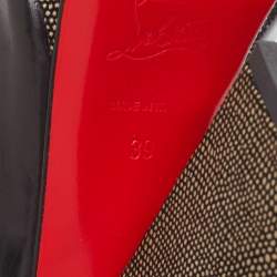Christian Louboutin Black Leather Morphea Slingback Sandals Size 39