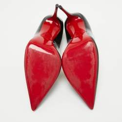 Pre Owned Christian Louboutin Black Patent Leather So Kate Pumps Size 39