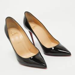 Pre Owned Christian Louboutin Black Patent Leather So Kate Pumps Size 39