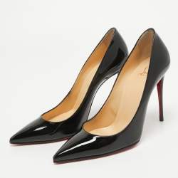 Pre Owned Christian Louboutin Black Patent Leather So Kate Pumps Size 39