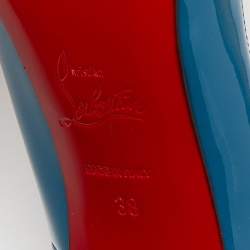 Christian Louboutin Blue Patent So Kate Pumps Size 38