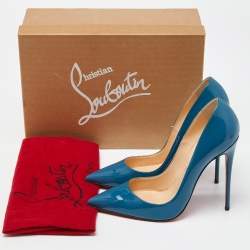 Christian Louboutin Blue Patent So Kate Pumps Size 38