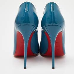 Christian Louboutin Blue Patent So Kate Pumps Size 38