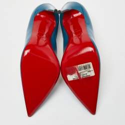 Christian Louboutin Blue Patent So Kate Pumps Size 38