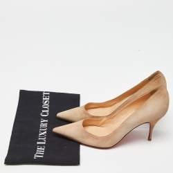 Christian Louboutin Beige Suede Pumps Size 36