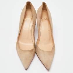 Christian Louboutin Beige Suede Pumps Size 36