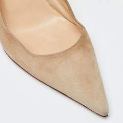 Christian Louboutin Beige Suede Pumps Size 36