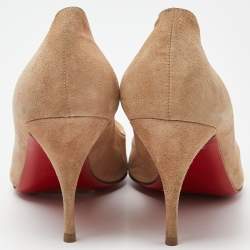 Christian Louboutin Beige Suede Pumps Size 36