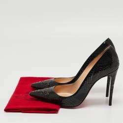 مملوكة مسبقًا Christian Louboutin Black Patent Leather Pumps Size 38.5
