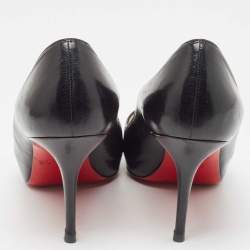 مملوكة مسبقًا Christian Louboutin Black Leather Very Prive Pumps Size 40.5