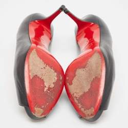 مملوكة مسبقًا Christian Louboutin Black Leather Very Prive Pumps Size 40.5