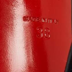 مملوكة مسبقًا حذاء كعب عالي كريستيان لوبوتان زابا جلد أسود مقاس 38