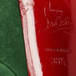 Christian Louboutin Green Suede Nenecheritza Sandals Size 38.5