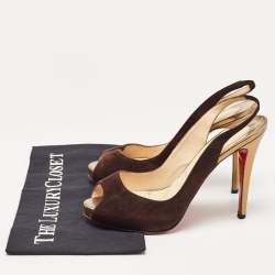 Christian Louboutin Brown Suede Private Number Pumps Size 39