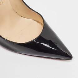 Pre Owned Christian Louboutin Black Patent Leather So Kate Pumps Size 38.5