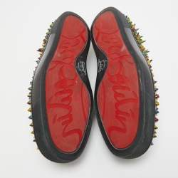 Christian Louboutin Multicolor Nylon Roller Boat Sneakers Size 42.5