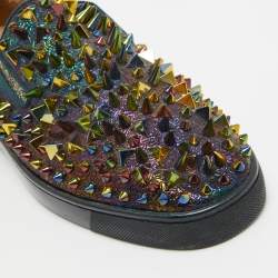 Christian Louboutin Multicolor Nylon Roller Boat Sneakers Size 42.5