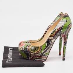 Christian Louboutin Multicolor Python Bianca Pumps Size 37
