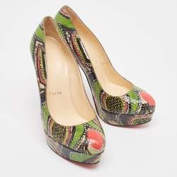 Christian Louboutin Multicolor Python Bianca Pumps Size 37
