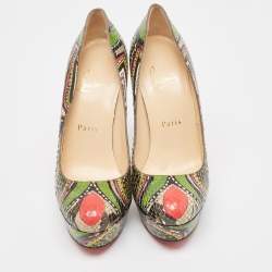 Christian Louboutin Multicolor Python Bianca Pumps Size 37