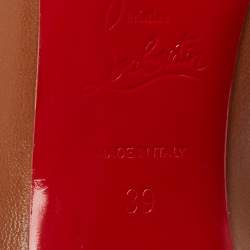 Pre Owned Christian Louboutin Brown Leather Kate Pumps Size 39