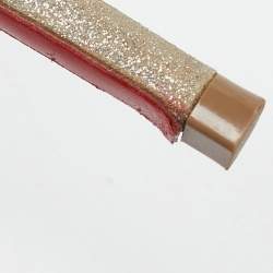 Pre Owned Christian Louboutin Silver Glitter and PVC Degrastrass Embellished Pumps Size 38