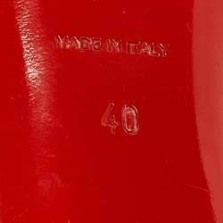 مملوكة مسبقًا Christian Louboutin Black Patent Simple Pumps Size 40