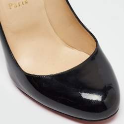 مملوكة مسبقًا Christian Louboutin Black Patent Simple Pumps Size 40