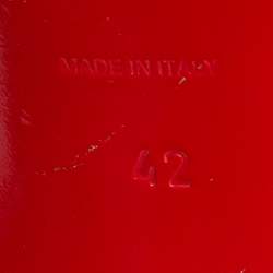 Pre Owned Christian Louboutin Black/Gold Satin and Leather Trim Platform Peep Toe Slingback Sandals Size 42