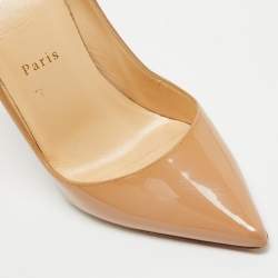 Christian Louboutin Beige Patent So Kate Pumps Size 37