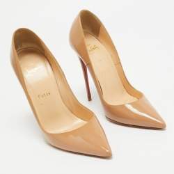 Christian Louboutin Beige Patent So Kate Pumps Size 37