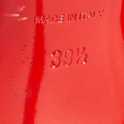 Pre Owned Christian Louboutin Black Suede and Lace Boteboot Booties Size 39.5