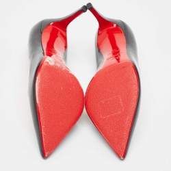 Pre Owned Christian Louboutin Black Patent Leather Pigalle Pumps Size 39