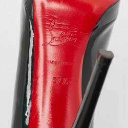 Christian Louboutin Green Patent Leather Simple Pumps Size 37.5
