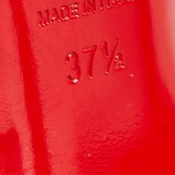 مملوكة مسبقًا Christian Louboutin Black Leather Pigalle Spikes Pumps Size 37.5