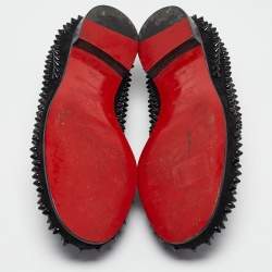 Christian Louboutin Black Suede Rollerboy Loafers Size 36.5