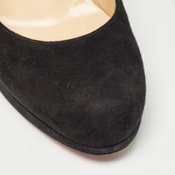 Christian Louboutin Black Suede New Simple Pumps Size 37.5