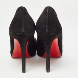 Christian Louboutin Black Suede New Simple Pumps Size 37.5