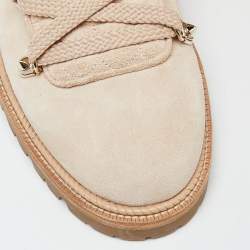 Pre Owned Christian Louboutin Beige Suede Mad Ankle Boots Size 39