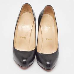 Christian Louboutin Black Leather Rolando Pumps Size 37