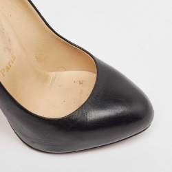 Christian Louboutin Black Leather Rolando Pumps Size 37